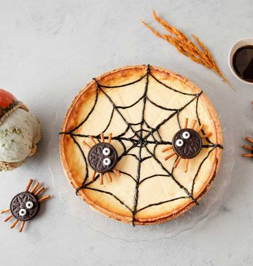 Spinnennetz Halloween-Kuchen