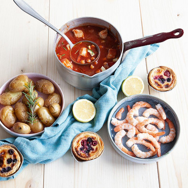 Portugiesische Meeresfrüchte und Fisch