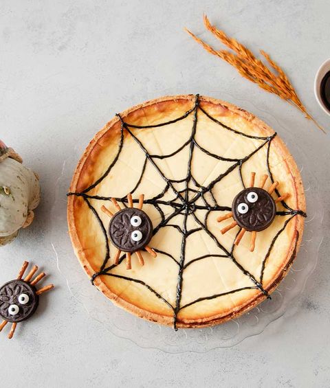 Spinnennetz Halloween-Kuchen