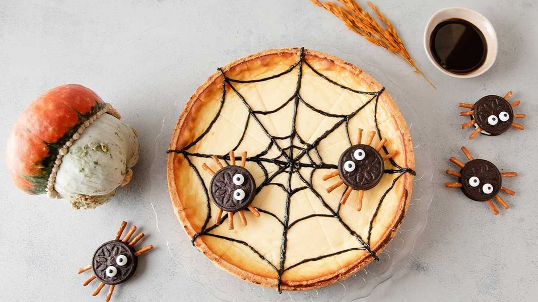 Spinnennetz Halloween-Kuchen