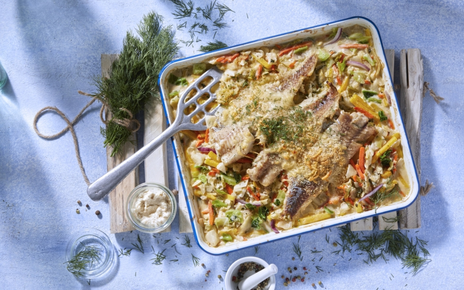 Seelachs auf Creme-Wirsing