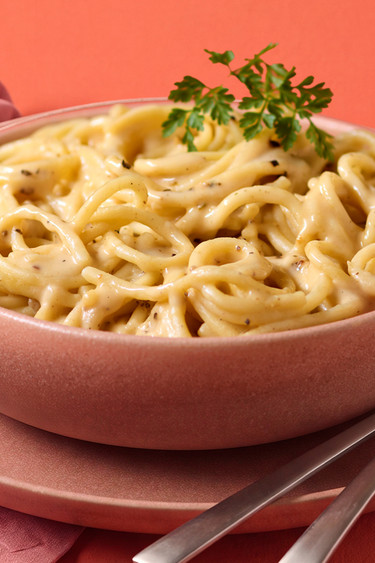 Spaghetti Crème und Pfeffer