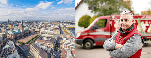 eismann liefert Lebensmittel von A-Z in ganz Hamburg.