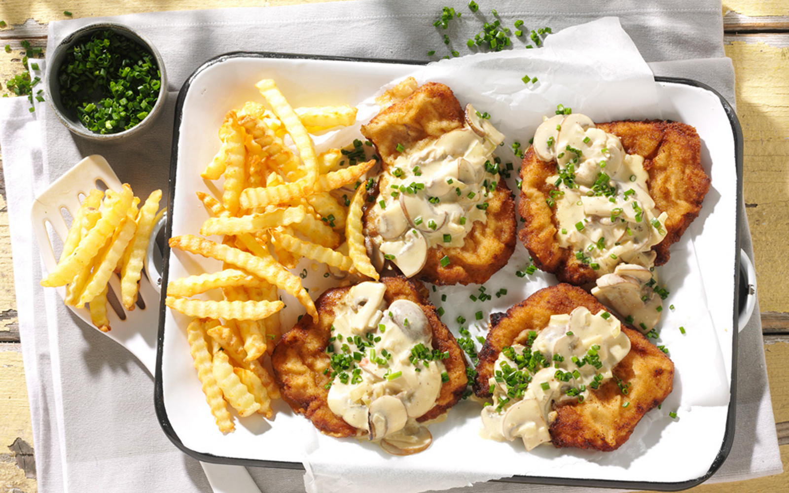 Champignonrahm-Schnitzel