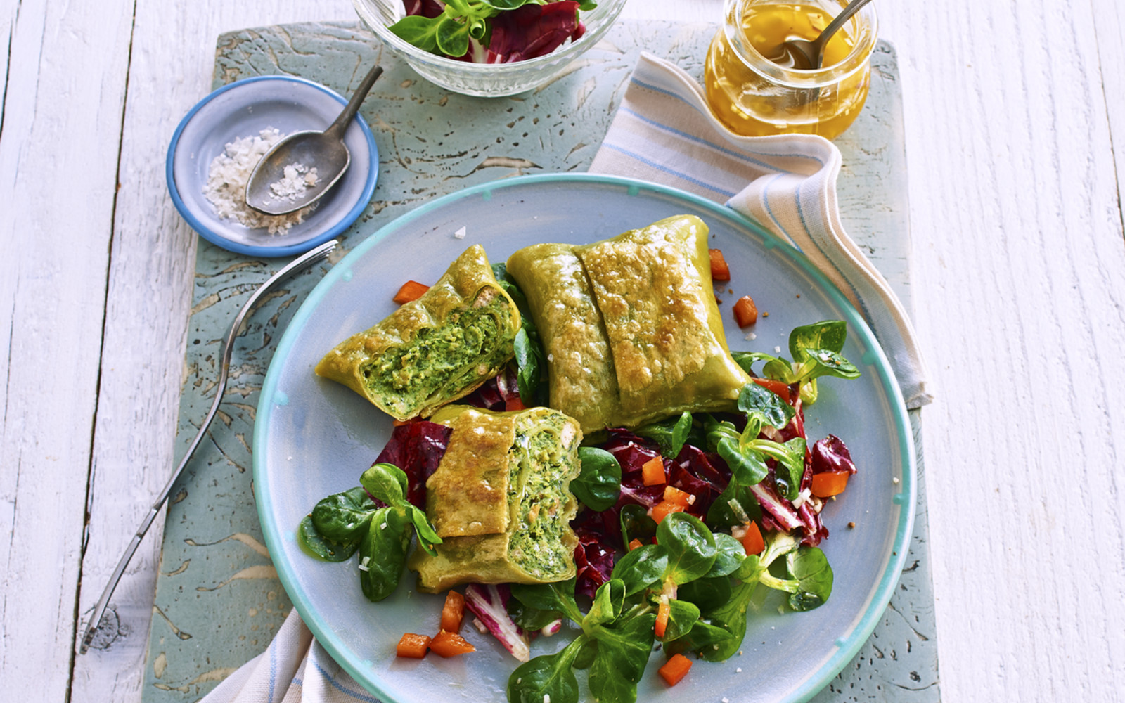 Gebratener Maultaschen-Salat