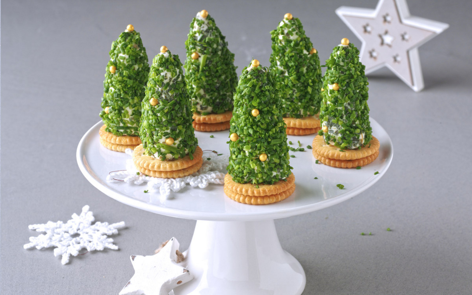 Frischkäse-Tannenbaum