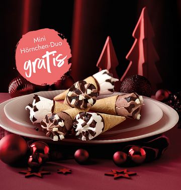 Bestellen und Mini Hörnchen Duo gratis erhalten