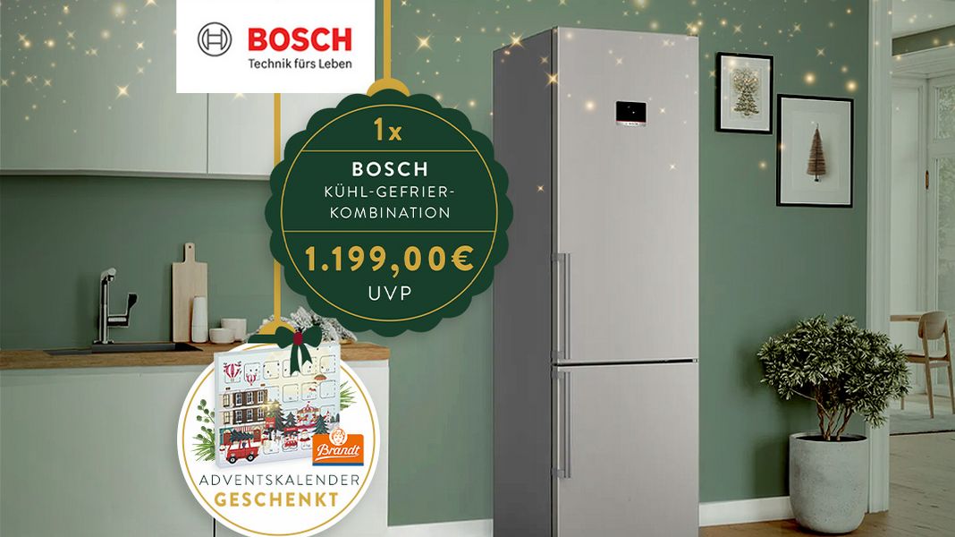 Kühl-Gefrierkombination von Bosch gewinnen!