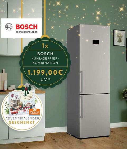 Kühl-Gefrierkombination von Bosch gewinnen!