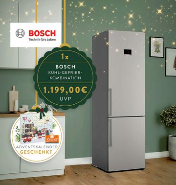 Kühl-Gefrierkombination von Bosch gewinnen!