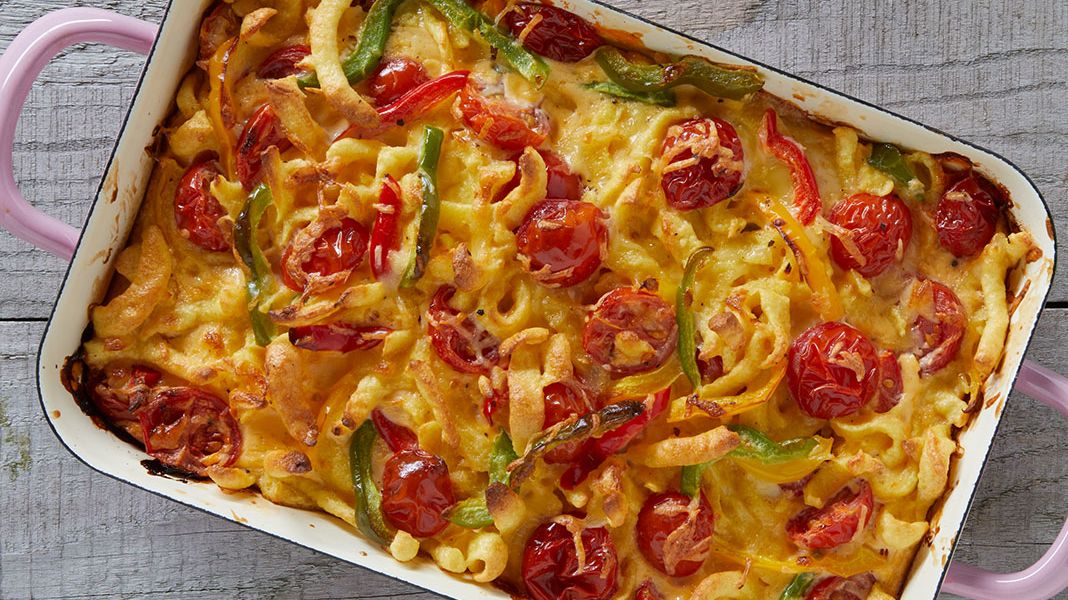 Überbackene Spätzle