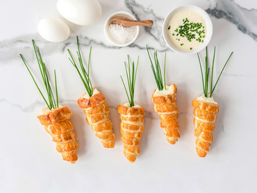 Blätterteig-Karotten