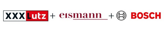 Logos XXXLutz, eismann, Bosch