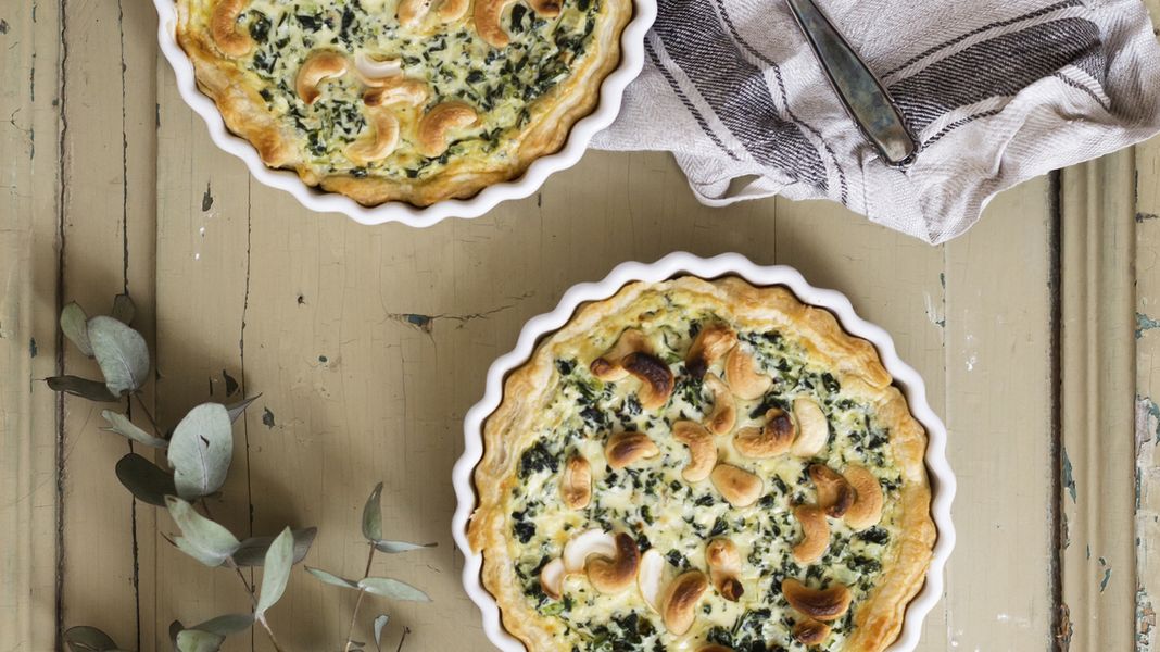 Blätterteig Quiche &amp;quot;Ziege-Grünkohl&amp;quot;