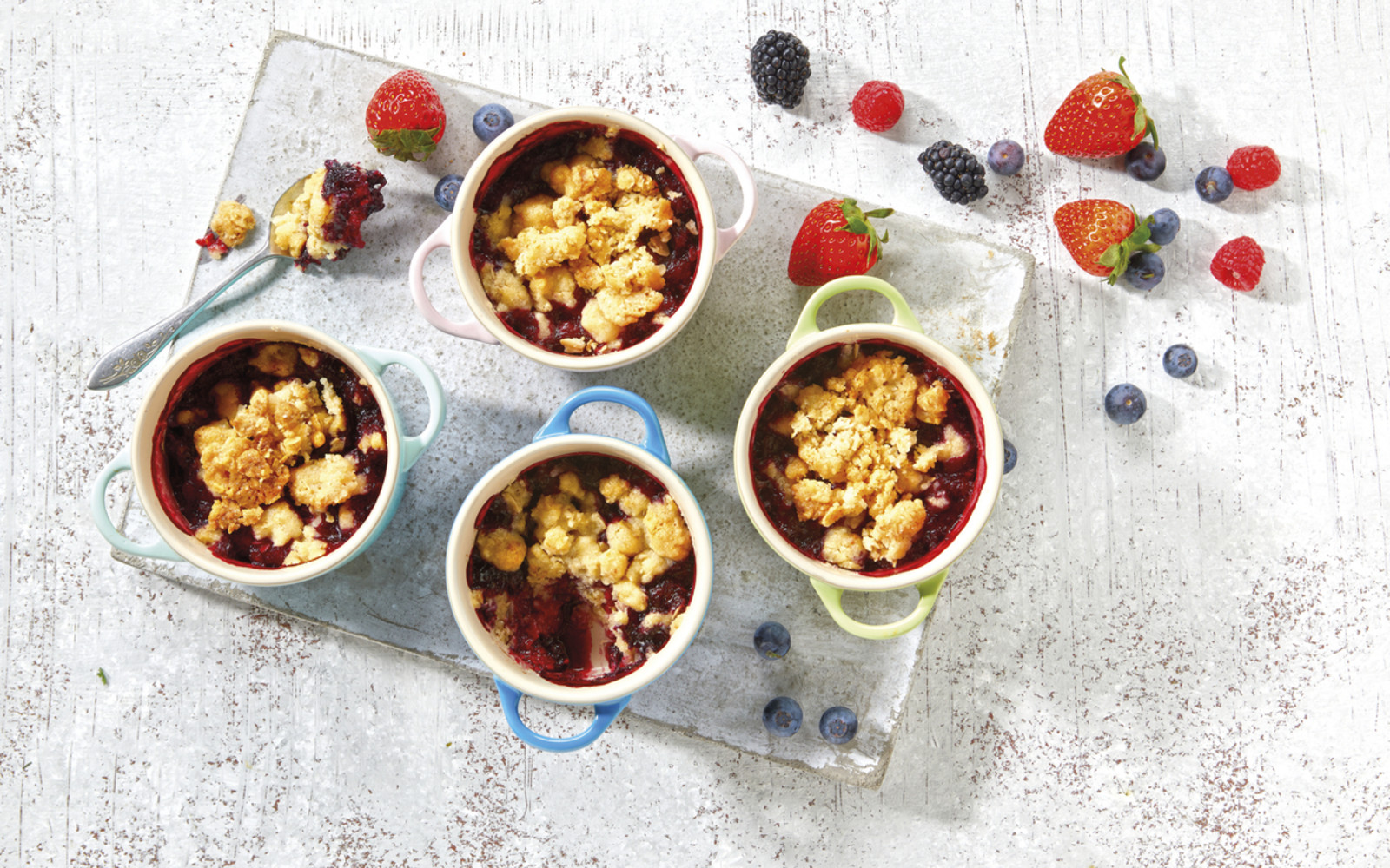 Veganes Beerencrumble vom Grill