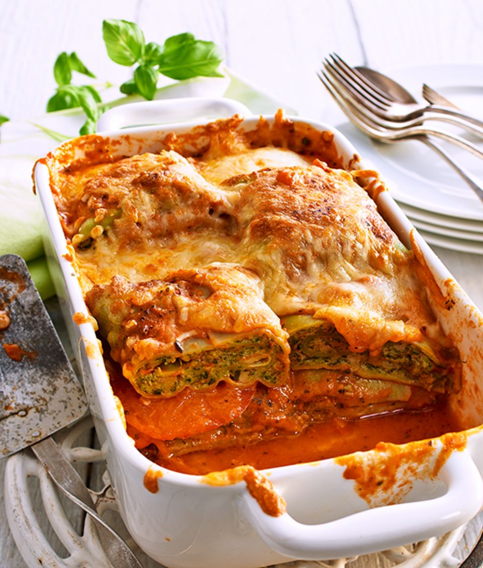 Maultaschen-Tomaten-Lasagne - Rezept