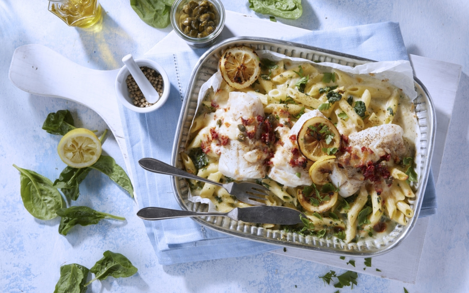 Kabeljau-Rückenfilets al Forno