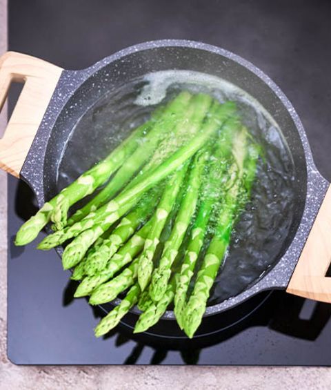 Weisser und grüner Spargel Kochdauer