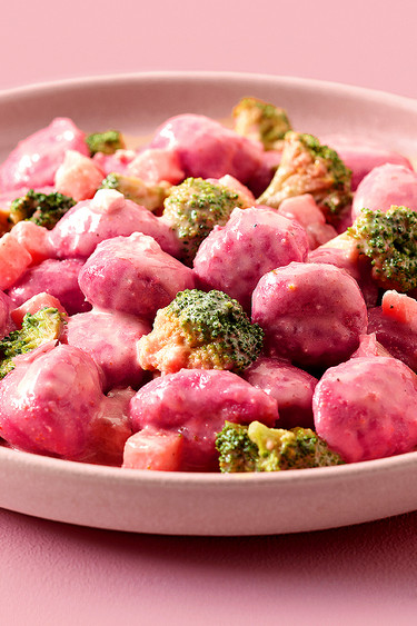 Rote Bete Gnocchi Pfanne
