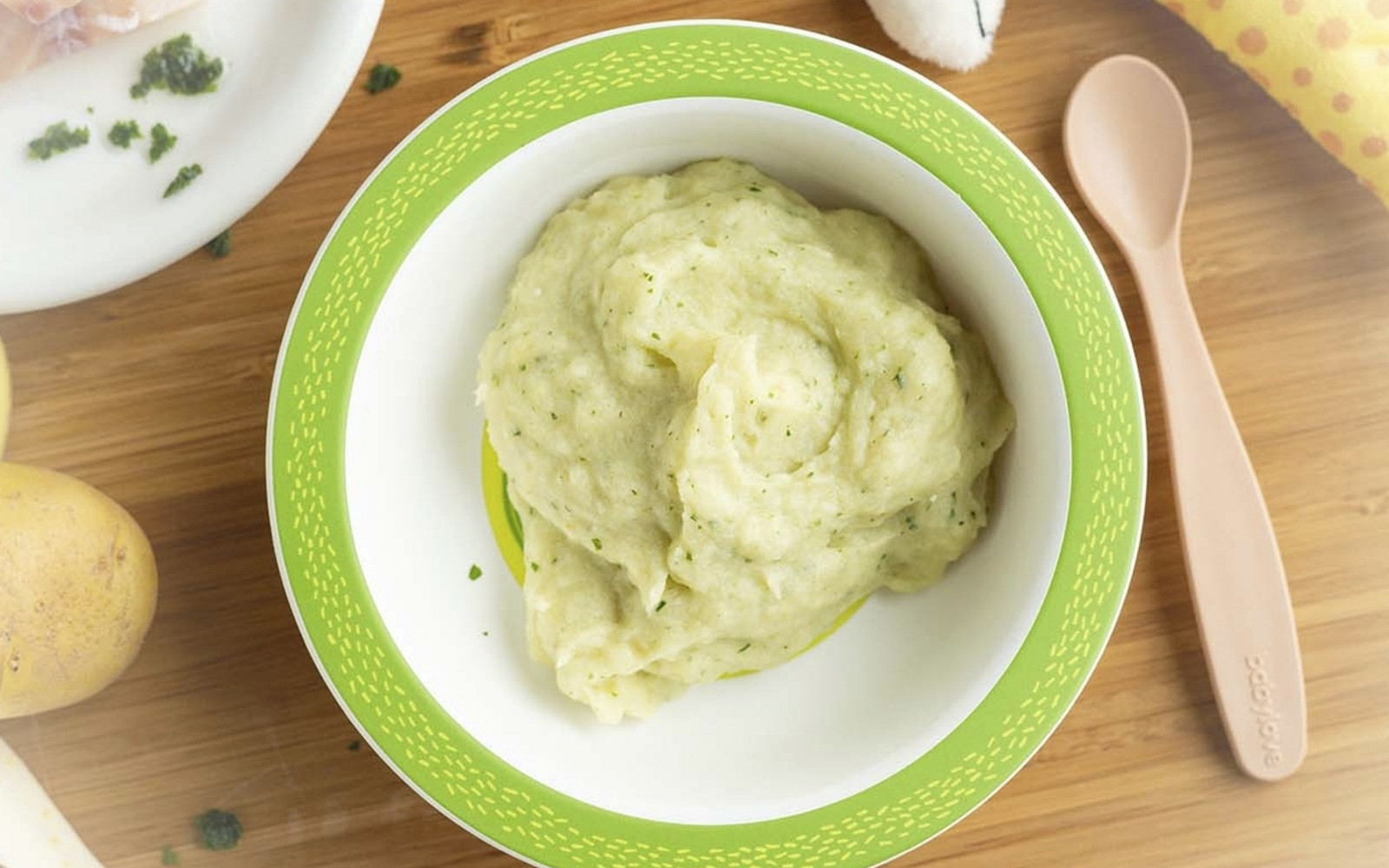 Pastinaken-Kartoffel-Seelachs-Brei