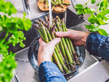 Grünen Spargel zubereiten