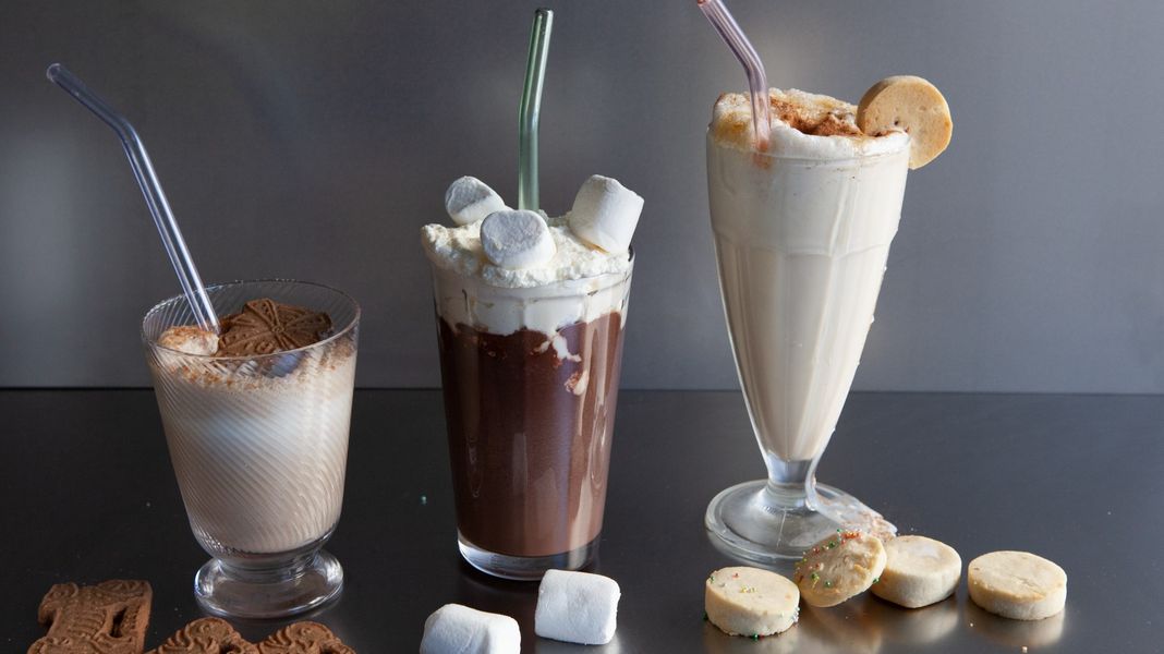 Winterliche Milchshakes