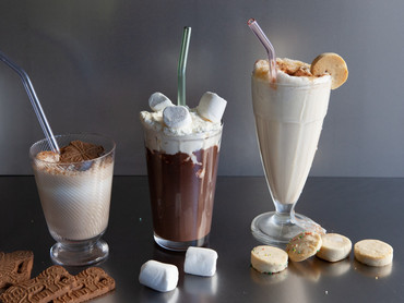 Winterliche Milchshakes