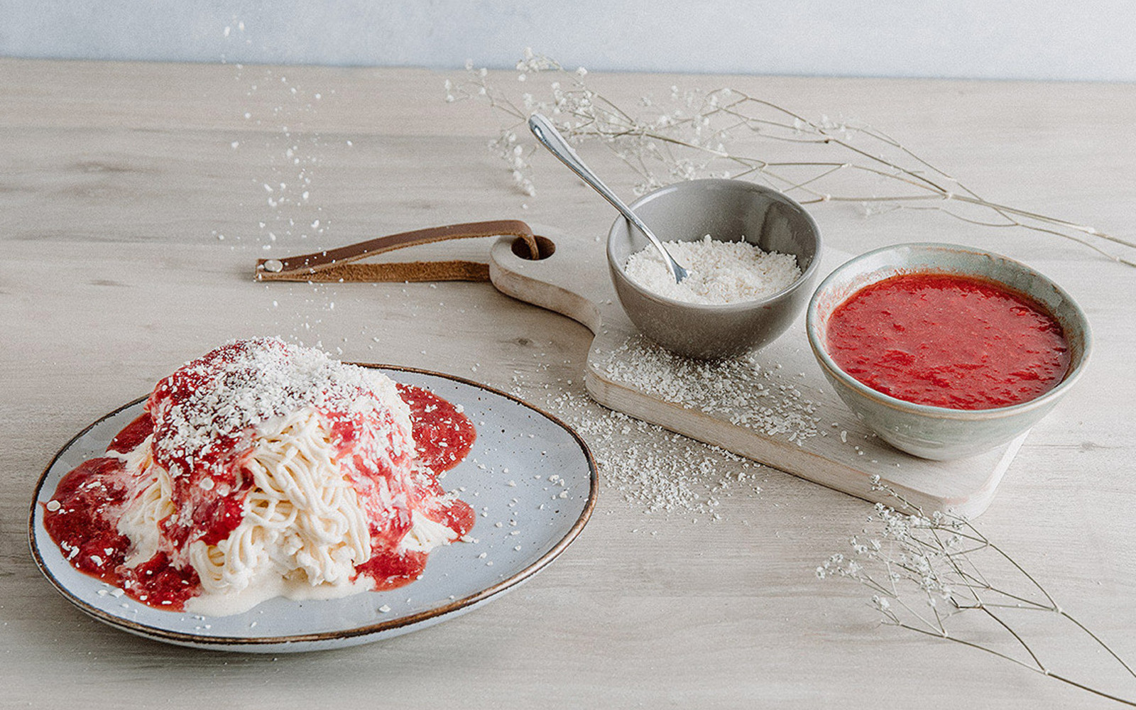 Spaghetti Eis, selbstgemacht