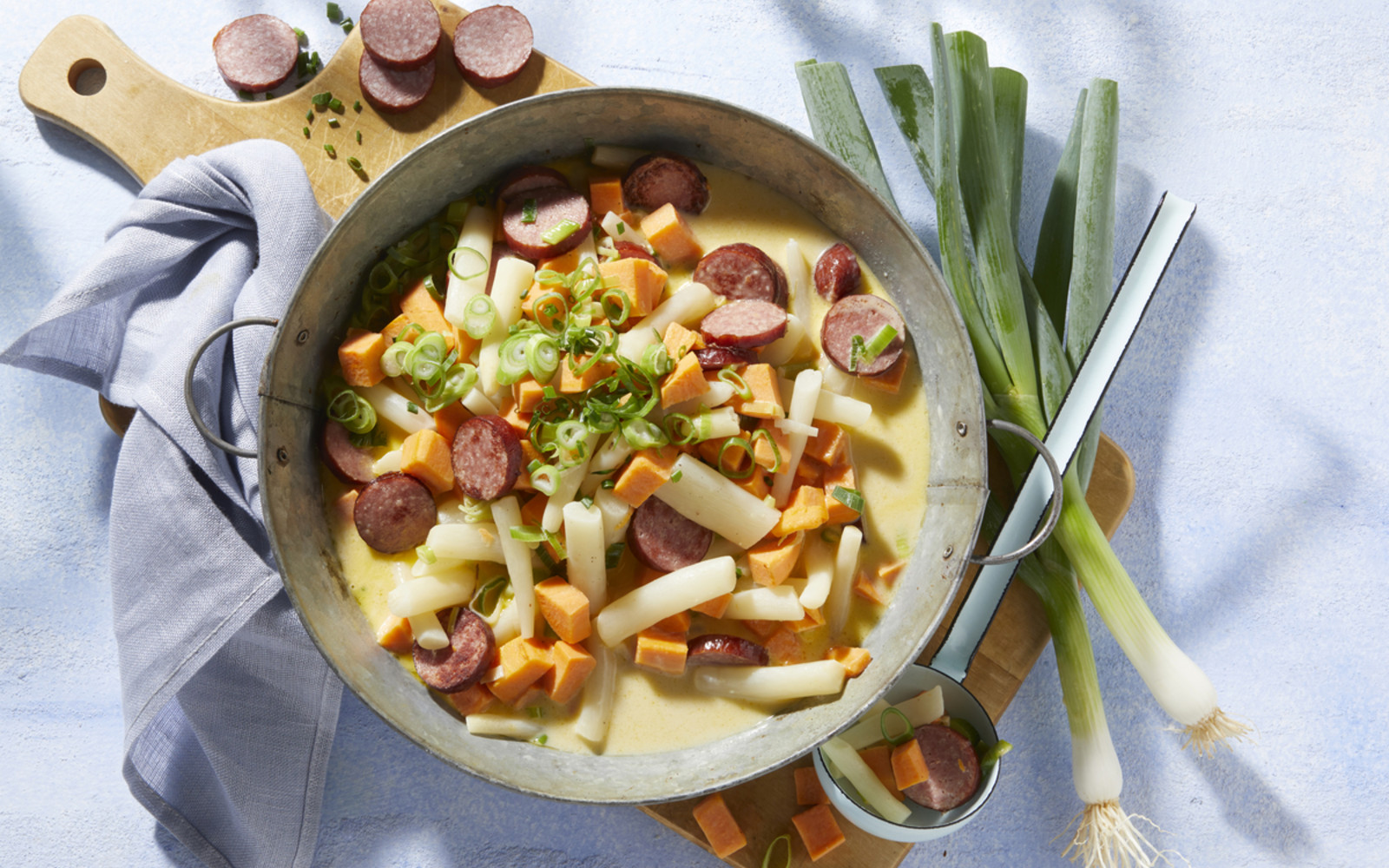 Schwarzwurzel-Süßkartoffel One-Pot