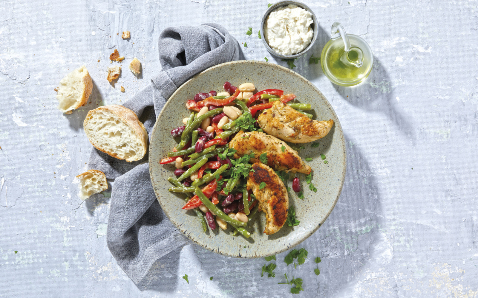 Bunter Bohnensalat