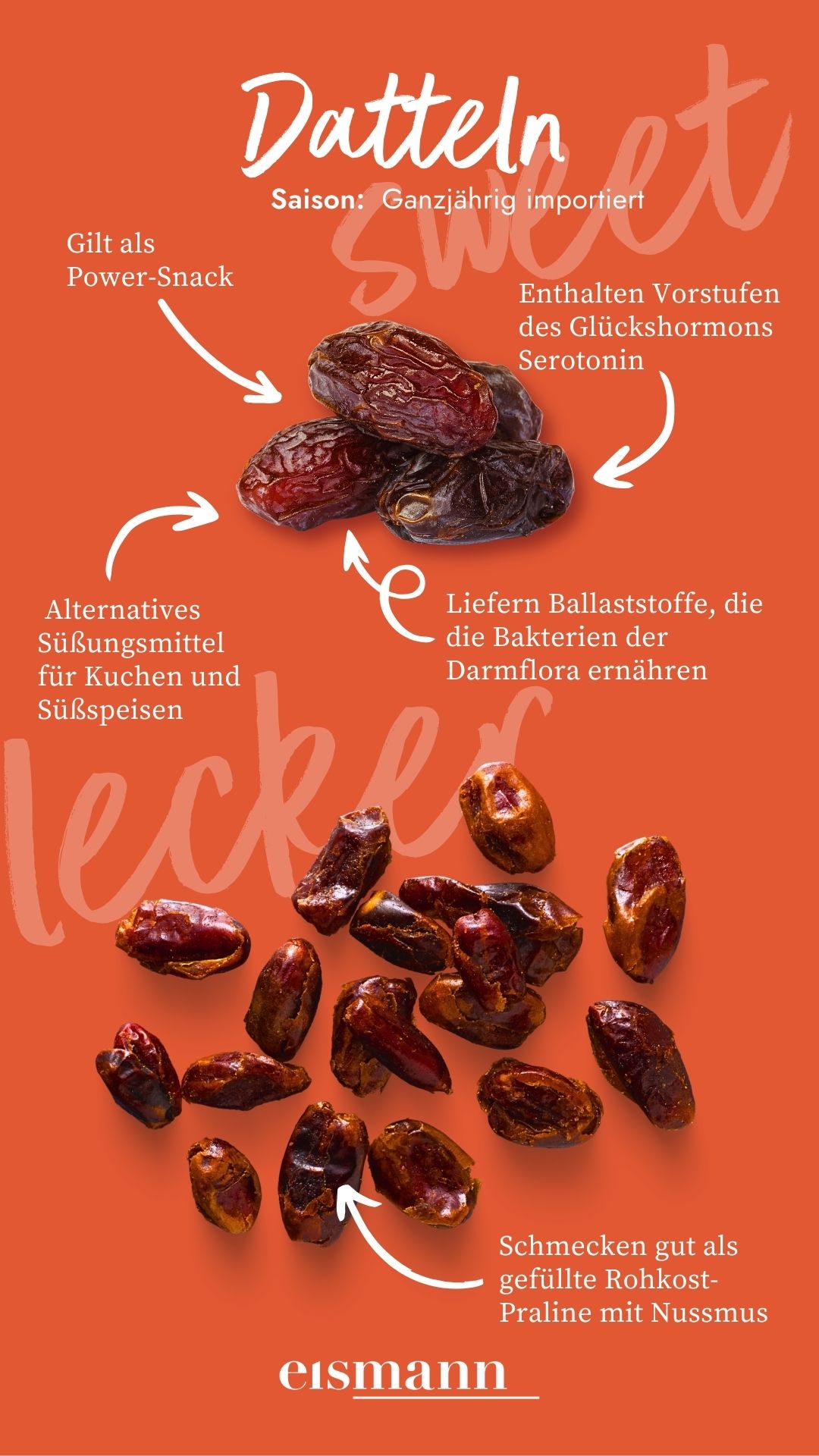 Datteln - Eigenschaften, Saison und Vorteile in der Ernährung