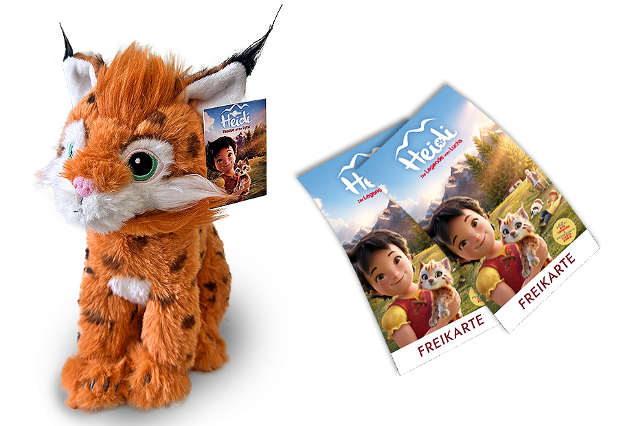 Kuscheltier Luchs und Freikarten
