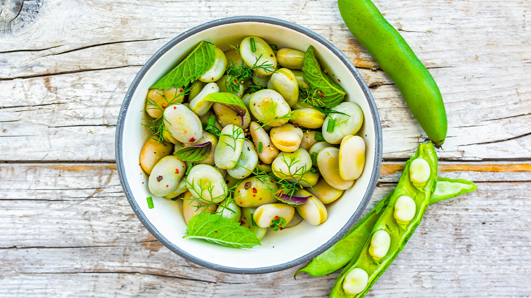 Dicke Bohnen Salat